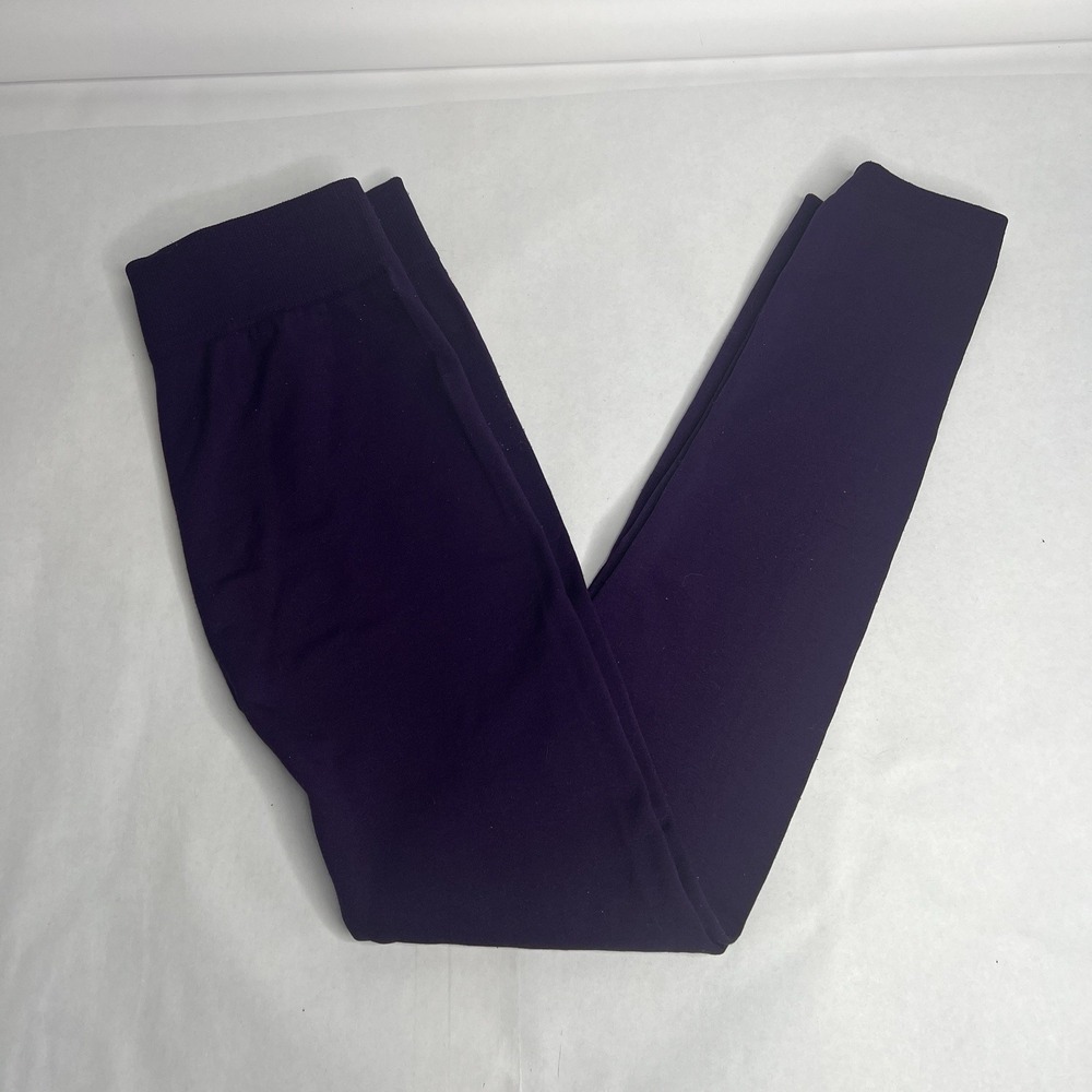Sofra Purple One Size Leggings No Seam